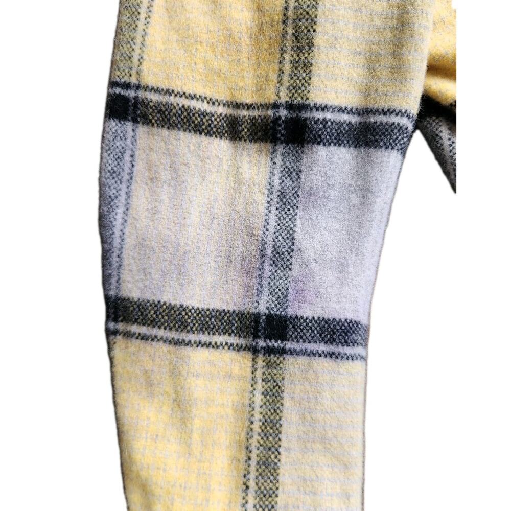 Vintage YSL Yves Saint Laurent Rive Gauche Plaid Wool Jacket Short Coat France - Picture 12 of 12